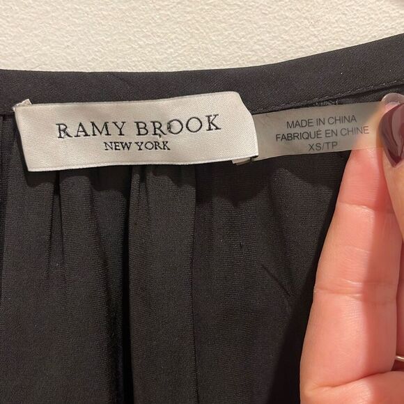 Ramy Brook Studded Detail Elastic Waist Mini Dress Black Size XS - Picture 5 of 11